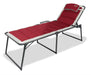 Quest Bordeaux Pro Lounge Sun Bed with side table Quest - UK Camping And Leisure