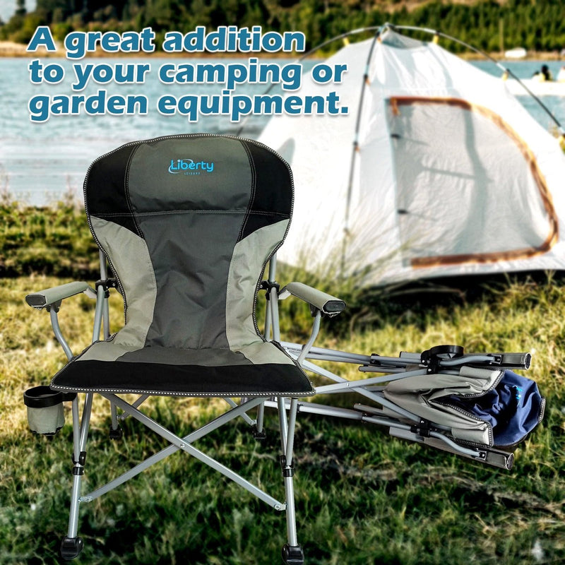 Liberty Grey Folding Camping Chair MDS1203 Liberty Leisure UK - UK Camping And Leisure