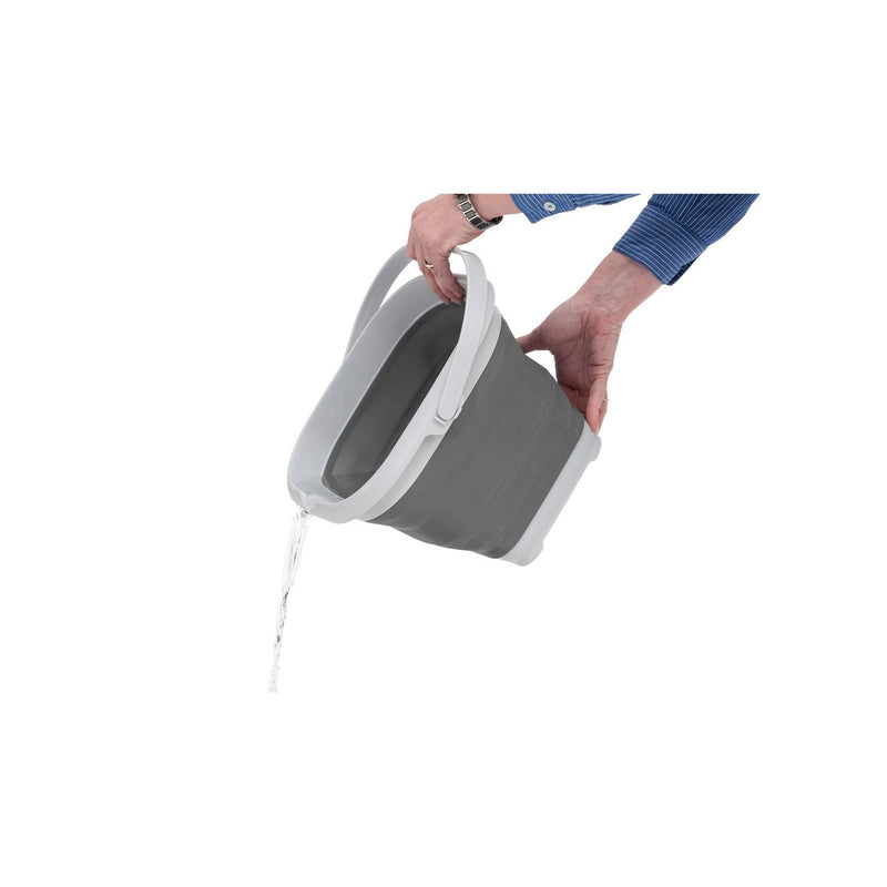 Outwell Collaps Bucket Square with Lid Grey Mist Camping Collapsible - View 6