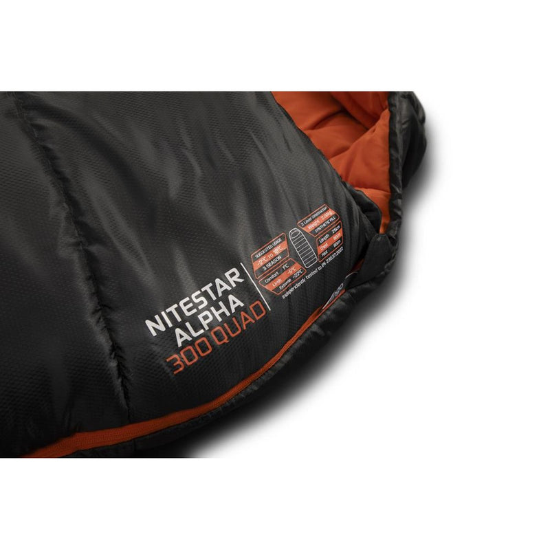 Vango Nitestar Alpha 300 Quad Pirate Black Single Sleeping Bag - View 3