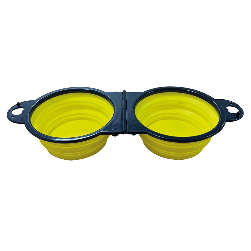 Quest Collapsable Dual Pet Bowl Quest - UK Camping And Leisure