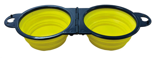 Quest Collapsable Dual Pet Bowl Quest - UK Camping And Leisure