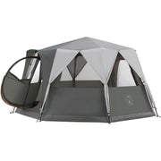 Coleman Cortes Octagon 8 Tent Grey Camping Family Festivals Glamping Coleman - UK Camping And Leisure