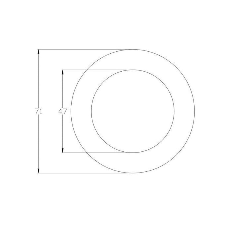 Lock Ring Metal Black � 71Mm Diameter - Image 2 of 2 | UK Camping and Leisure