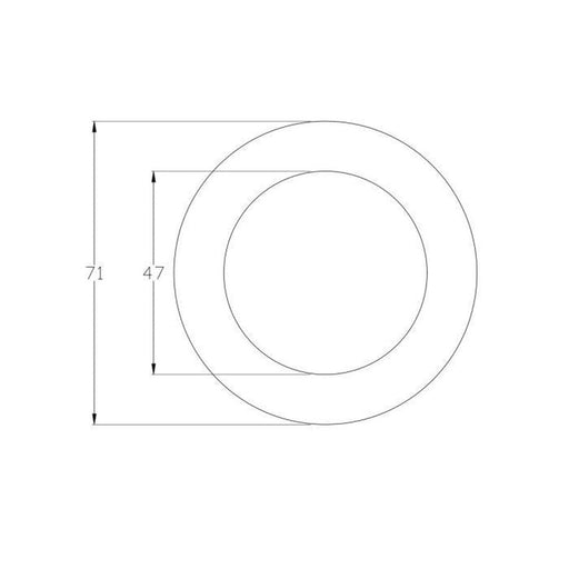 Lock Ring Metal Black � 71Mm Diameter - Image 2 of 2 | UK Camping and Leisure