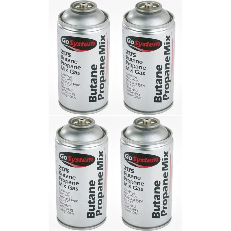 4x Go System Butane Propane Mix Gas 2175 170g 306ml Go System - UK Camping And Leisure