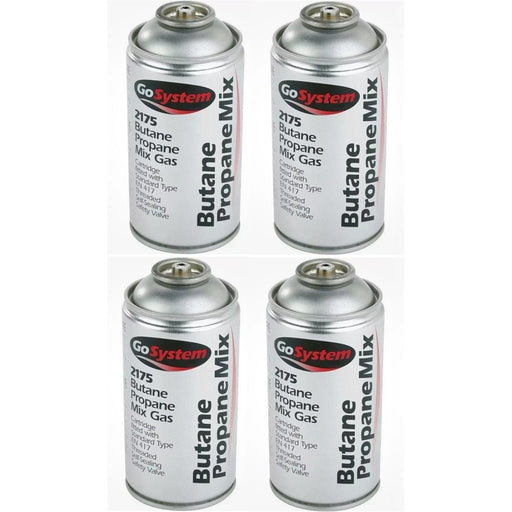 4x Go System Butane Propane Mix Gas 2175 170g 306ml Go System - UK Camping And Leisure