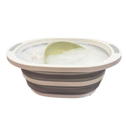 Olpro Collapsible Silicone Folding Bowl with Cutting Board - View 2