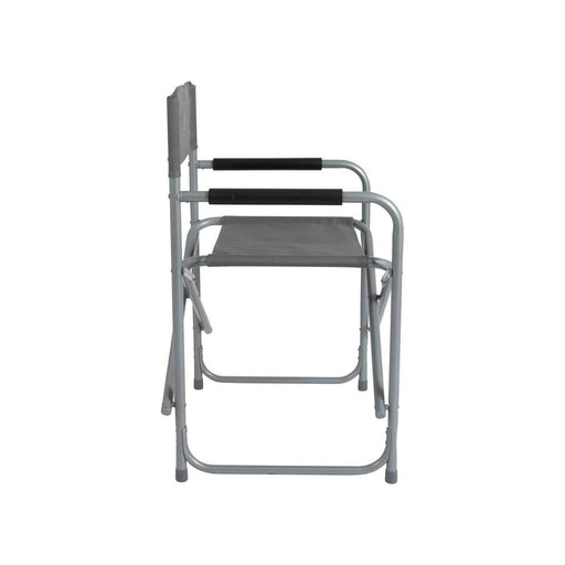 Bo-Camp Director's Chair Steel Grey Bo-Camp - UK Camping And Leisure