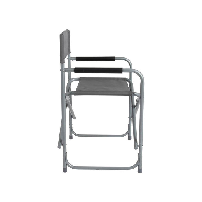 Bo-Camp Director's Chair Steel Grey Bo-Camp - UK Camping And Leisure