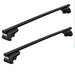 Thule SquareBar Evo Roof Bars Black fits Cadillac SRX 2005-2009 SUV 5-dr with Raised Rails Thule - UK Camping And Leisure