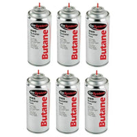 6x Go System Aerosol Butane Refill Gas Cartridge 144g