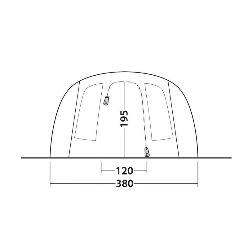 Outwell Edmonds 6 TC 6 Berth Four Room Tunnel Tent - View 20