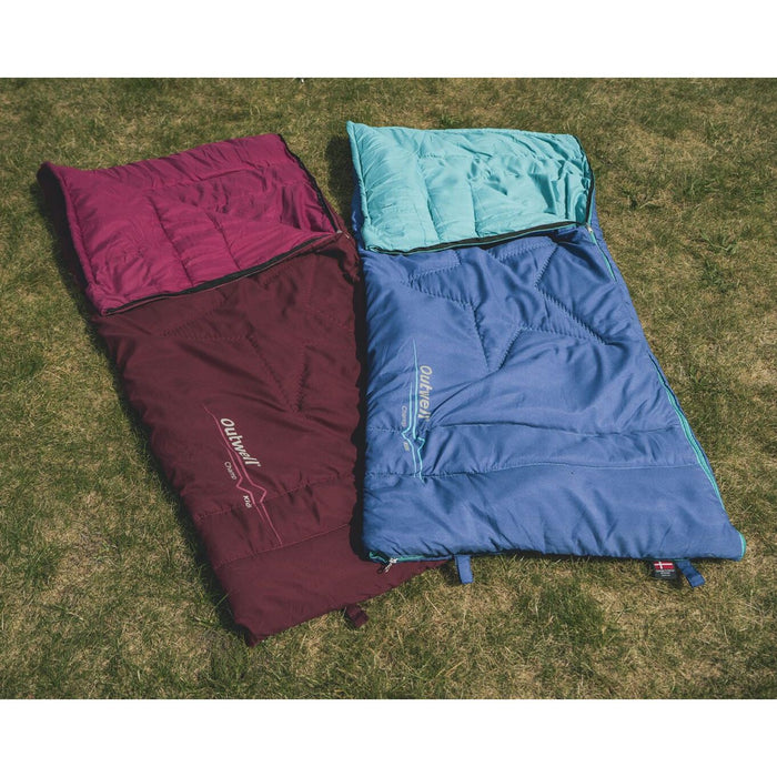 Outwell Champ Kids Ocean Blue Blue Junior Sleeping Bag Outwell - UK Camping And Leisure