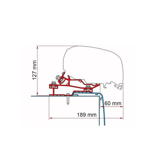 Fiamma Adapter F80 Rapido C Line 400 | UK Camping and Leisure