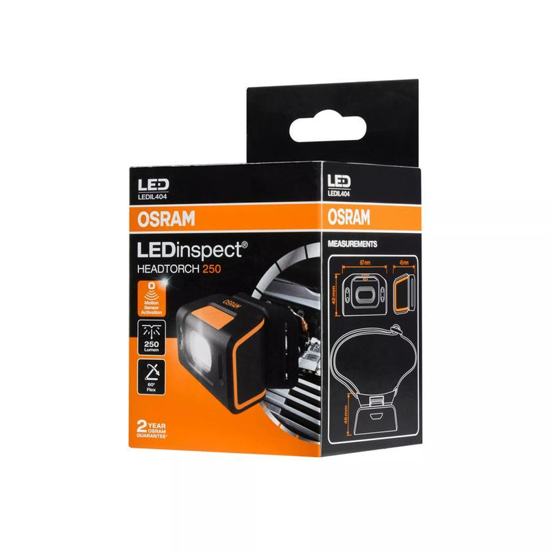 OSRAM LEDinspect HEADTORCH250 Rechargeable Handheld Lamp Motion Sensor