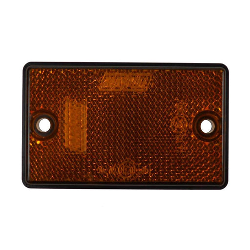 Maypole Amber Reflectors x2 with Fixing Holes (Display Packaging) Maypole - UK Camping And Leisure