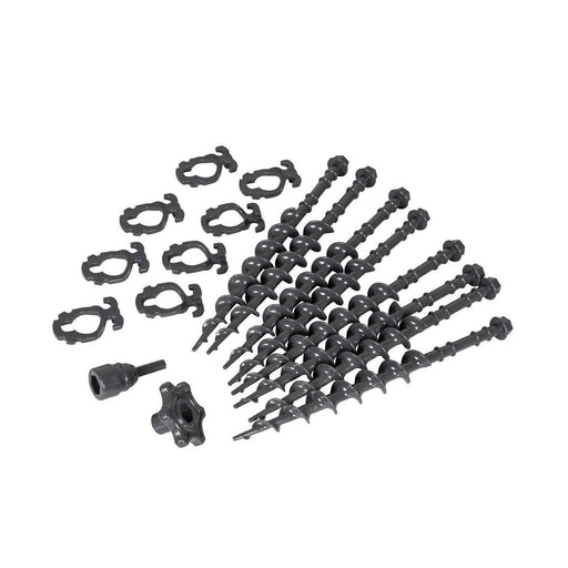 Bo-Camp Screw Pegs Set 8 Pieces Plastic Bo-Camp - UK Camping And Leisure