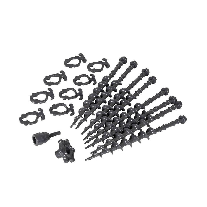 Bo-Camp Screw Pegs Set 8 Pieces Plastic Bo-Camp - UK Camping And Leisure