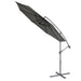 Dellonda Banana Parasol with Cover 3m - Grey DG264 Dellonda - UK Camping And Leisure