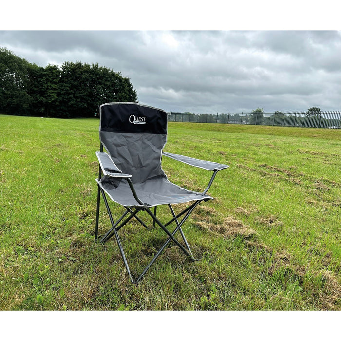 Autograph Festival Chair Black Edition F2051BL Quest - UK Camping And Leisure