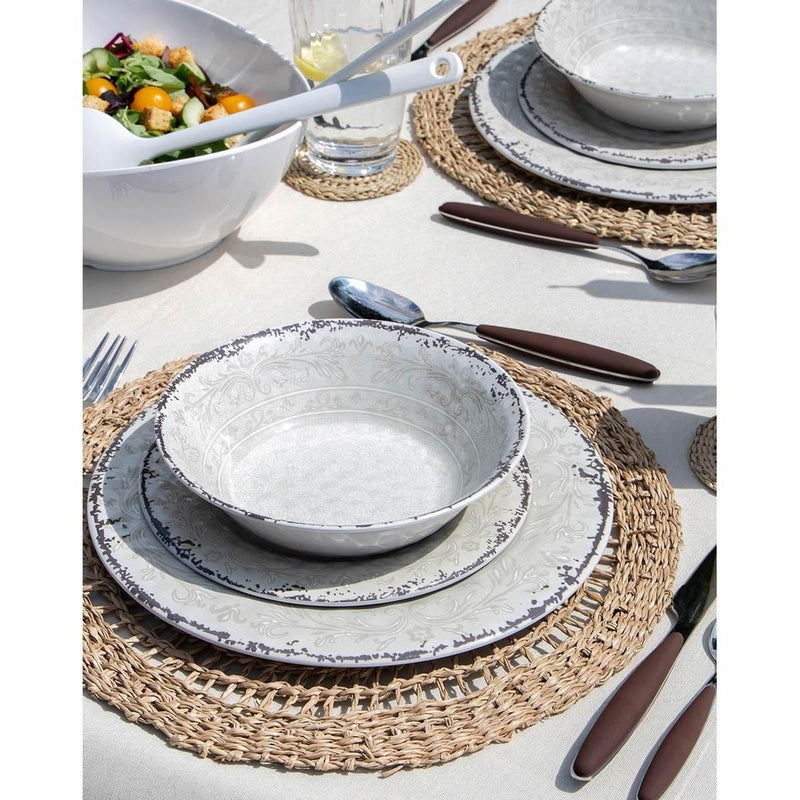 Gimex Stone Line Tableware Sand 12 Pieces Gimex - UK Camping And Leisure