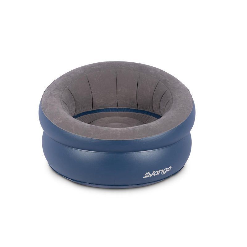 Vango Inflatable Donut Flocked Camping Chair Dark Blue