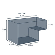Outwell Arctic Chill 30 Coolbox Black & Grey - Image 8 of 8 | Camping > Food And Drink > Cool Boxes & Coolbags | UK Camping and Leisure