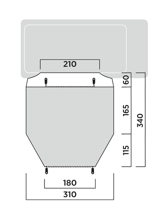 Easy Camp Eidfjord Awning Grey Easy Camp - UK Camping And Leisure
