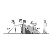Easy Camp Hemsedal 3 Person Tunnel Tent 3 Berth Festival Camping - View 11