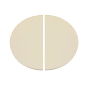 Dellonda Halfmoon Ceramic Heat Deflector Plates for Kamado BBQs 15"(38cm) 2pc Dellonda - UK Camping And Leisure