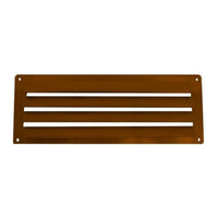 Air Vent 9 1/2 x 3 1/2 Brown for Caravan/Motorhome