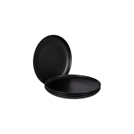 Bo-Camp Industrial Collection Dinner Plate Orville 4 Pieces Black Bo-Camp - UK Camping And Leisure