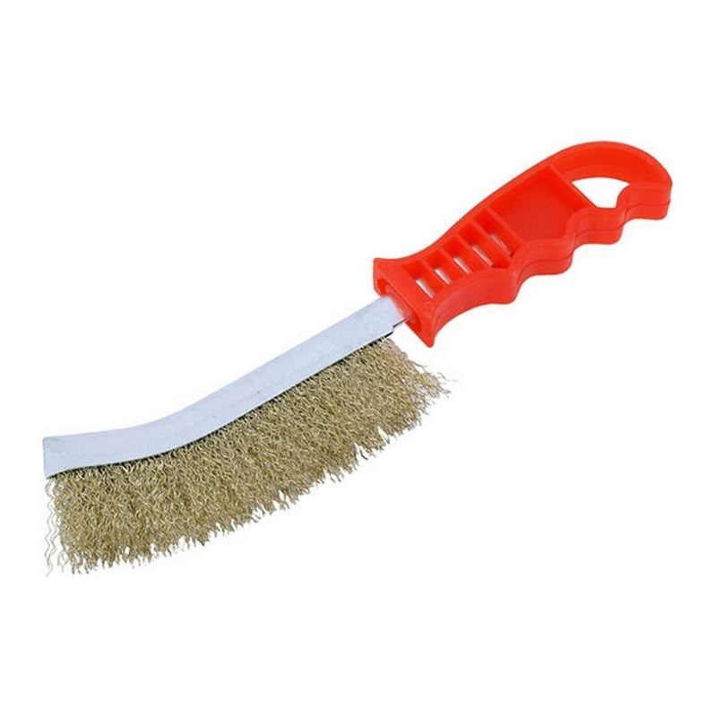 Cannon Tools Brass Wire Brush with Plastic Handle Cannon Tools - UK Camping And Leisure