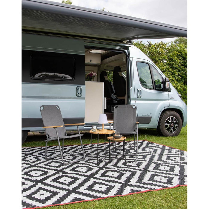 Bo-Camp Urban Collection Chill Mat Lewisham Black/White L Bo-Camp - UK Camping And Leisure
