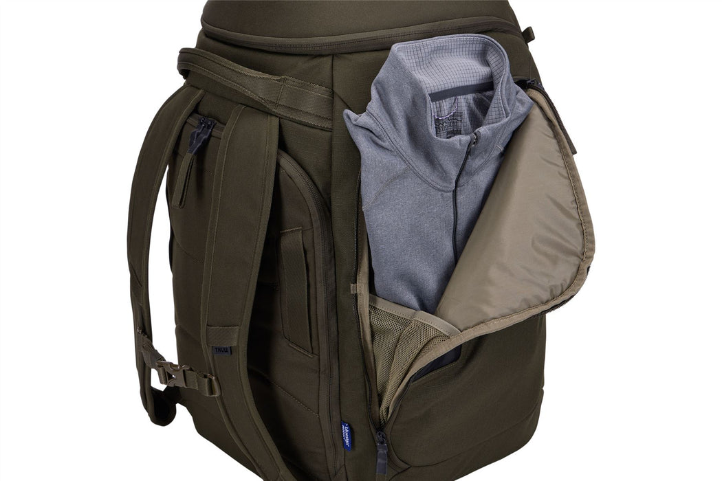 Thule RoundTrip Snowboard and ski boot backpack 60L deep khaki Thule - UK Camping And Leisure