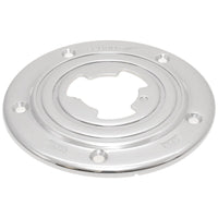 Sequoia Mk III 7" Polished Stainless Steel Floor Base: Sturdy & Durable