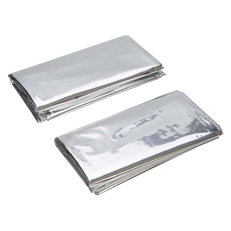 Silverline Emergency Blanket 2pk 1m x 2m Silverline - UK Camping And Leisure
