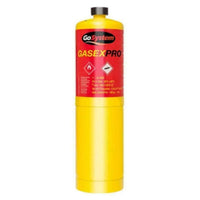 Go System Propylene Gas Cylinder Robust Steel Cylinder Yellow 400g