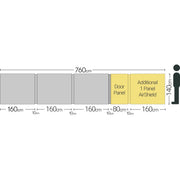 Quest Falcon Pro AirShield 500 Windbreak (3 panels - mid grey) Quest Leisure - UK Camping And Leisure