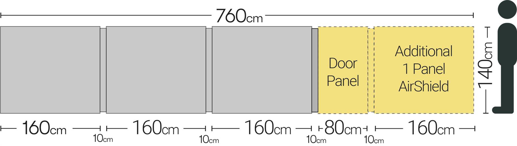 Quest Falcon Pro AirShield 500 Windbreak (3 panels - mid grey) Quest Leisure - UK Camping And Leisure