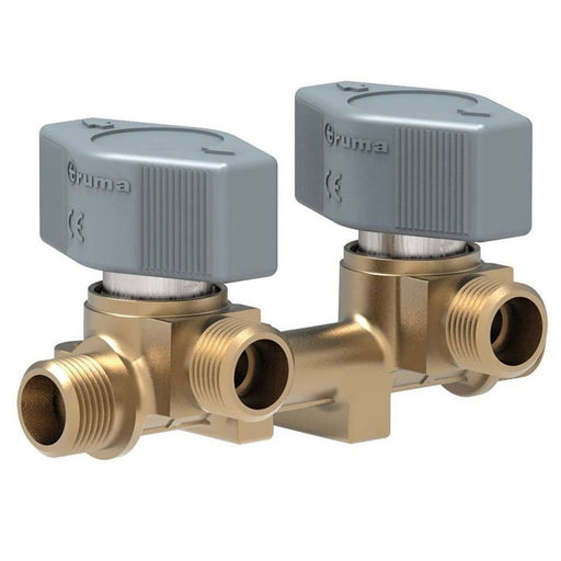 Truma VK2 10mm 2 Way Gas Manifold Valve with Brass Olives for Caravans Truma - UK Camping And Leisure