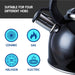 MDS1203 Liberty Black 2.5 Litre Whistling Kettle CW-T056-B1BLA Liberty Leisure UK - UK Camping And Leisure