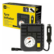 AA 12V Car Tyre Air Compressor Inflator LED Pump Pressure Gauge Cigarette Socket AA - UK Camping And Leisure