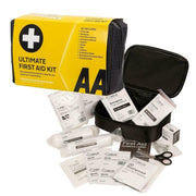 AA 45 Piece First Aid Kit Medical Emergency Bag Travel Work Home Car Office Box AA - UK Camping And Leisure