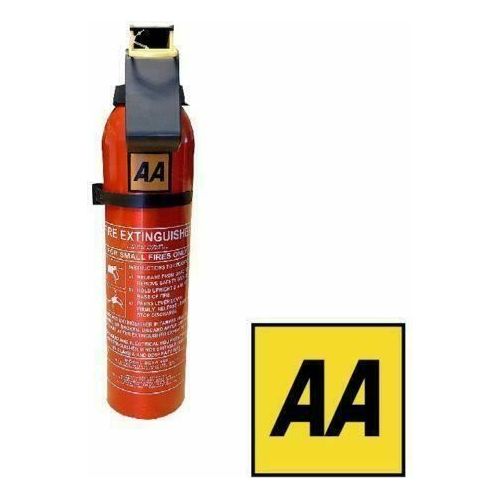 AA Fire Extinguisher Powder Compact Portable Car Home Caravan + Bracket 950g UK Camping And Leisure