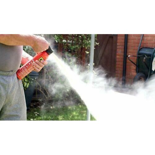 AA Fire Extinguisher Powder Compact Portable Car Home Caravan + Bracket 950g AA - UK Camping And Leisure