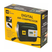 AA Official Car Essentials Digital Air Compressor 12V Tyre Inflator Adapters LED AA - UK Camping And Leisure