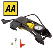 AA Single Barrel Cylinder Tyre Foot Pump Air Inflator Car Van Bicycle Bike AA - UK Camping And Leisure
