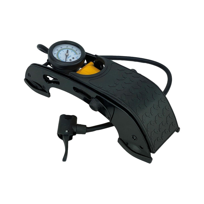 AA Single Barrel Cylinder Tyre Foot Pump Air Inflator Car Van Bicycle Bike AA - UK Camping And Leisure